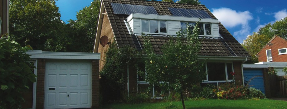 House with Photovoltaic Solar Power